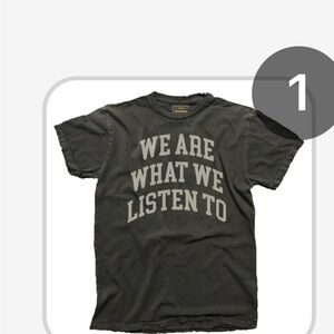 Original Retro Brand We Are What We Listen To Graphic Tee rare black/charcoal XL